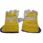 Leather Gloves H.D. Yellow; Pakistan