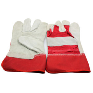 Leather Gloves H.D. Red; Pakistan